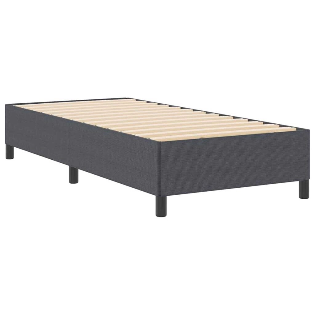 vidaXL Σκελετός Κρεβατιού Σκούρο γκρι 80 x 200 cm Βελούδο