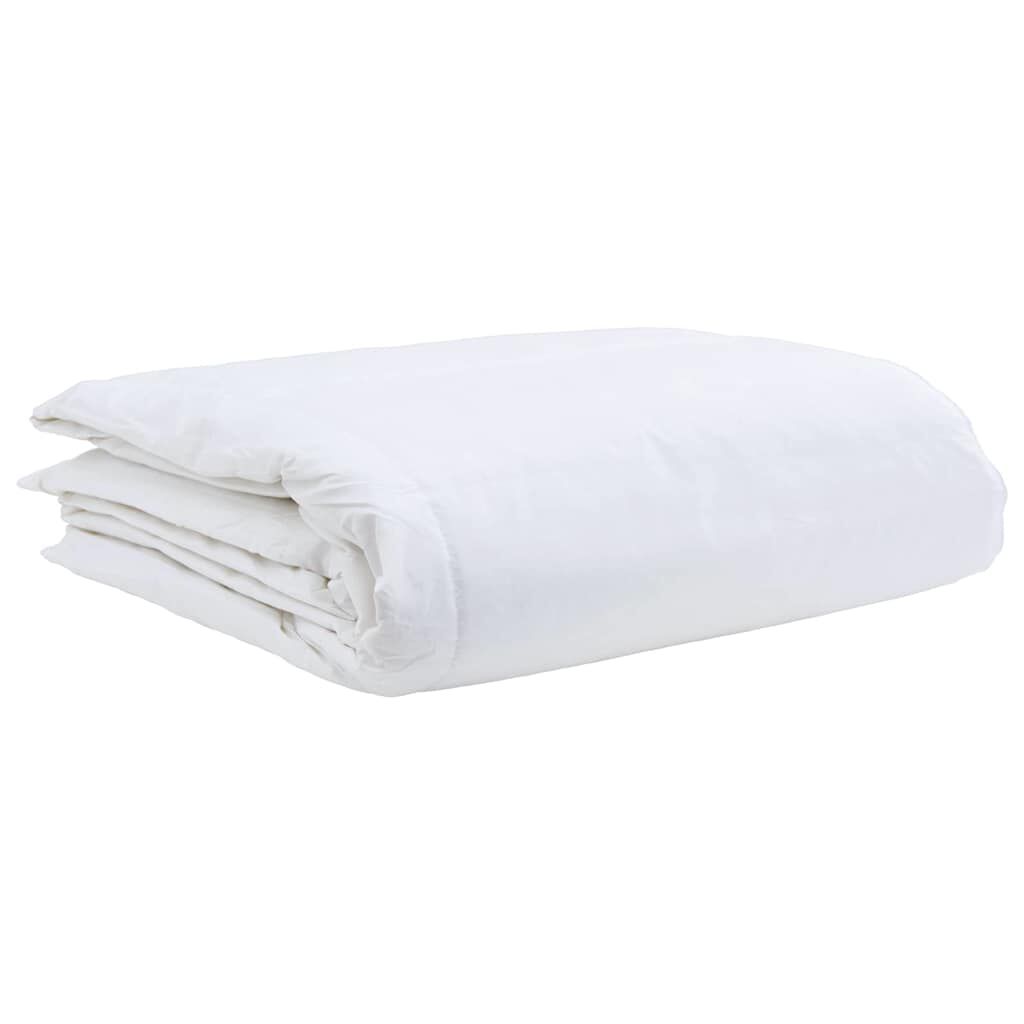 vidaXL Σετ Παπλωμάτων με μαξιλάρι 2 pcs Λευκό 135 x 220 εκ. Πούπουλο