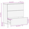 vidaXL Μπουφές Μαύρος 60x33x75 εκ. από Επεξεργασμένο Ξύλο