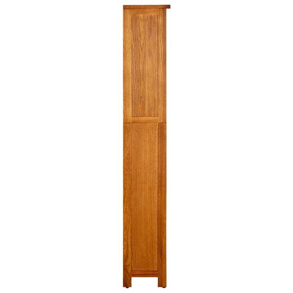 vidaXL Βιβλιοθήκη με 5 Επίπεδα 45 x 22 x 140 εκ. από Μασίφ Ξύλο Δρυός