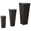 vidaXL &Sigma;&epsilon;&tau; &Upsilon;&pi;&alpha;ί&theta;&rho;&iota;&alpha;&sigmaf; &Chi;&rho;ή&sigma;&eta;&sigmaf; 3 &tau;&mu;&chi;. &Mu;&alpha;ύ&rho;&omicron; 30 x 30 x 80 cm &Mu;έ&tau;&alpha;&lambda;&lambda;&omicron;