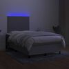 vidaXL &Kappa;&rho;&epsilon;&beta;ά&tau;&iota; Boxspring &mu;&epsilon; &Sigma;&tau;&rho;ώ&mu;&alpha; & LED &Alpha;&nu;.&Gamma;&kappa;&rho;&iota; 120x200 &epsilon;&kappa; &Upsilon;&phi;&alpha;&sigma;&mu;ά&tau;&iota;&nu;&omicron;
