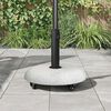 vidaXL Βάση ομπρέλας Απαλός Γκρι και Μαύρος 45 x 45 x 40 cm