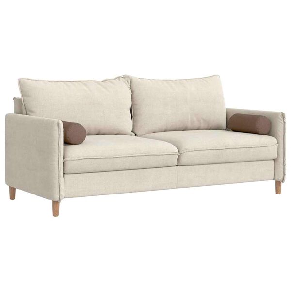 vidaXL Μαξιλάρια Στήριγμα 2 pcs Καφέ Ø 15 x 40 εκ ύφασμα