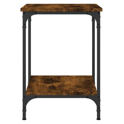 vidaXL Τραπεζάκι Σαλονιού Καπνιστή Δρυς 40 x 40 x 45 εκ. Επεξ. Ξύλο