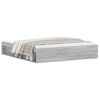 vidaXL Πλαίσιο Κρεβατιού Γκρι Sonoma 180 x 200 εκ. Super King