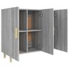vidaXL Ντουλάπι Γκρι Sonoma 90 x 34 x 80 εκ. από Επεξεργασμένο Ξύλο