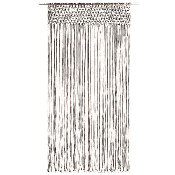 vidaXL Κουρτίνα Μακραμέ Taupe 140 x 240 εκ. Βαμβακερή