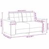 vidaXL Σετ Καναπέ με μαξιλάρι 2 pcs Taupe 221 x 78 x 80 εκ Ύφασμα