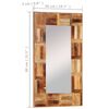 337248 vidaXL Καθρέφτης Τοίχου 50x80 εκ. από Μασίφ Ανακυκλωμένο Ξύλο