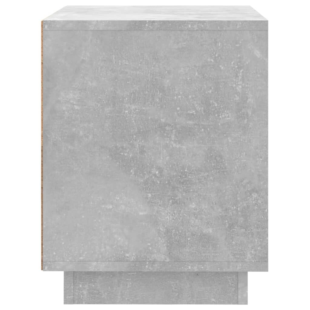 vidaXL Κομοδίνο Γκρι Σκυρ. 44x35x45 εκ. από Επεξεργασμένο Ξύλο
