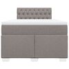 vidaXL &Kappa;&rho;&epsilon;&beta;ά&tau;&iota; Boxspring &mu;&epsilon; &Sigma;&tau;&rho;ώ&mu;&alpha; Taupe 120x190 &epsilon;&kappa;. &Upsilon;&phi;&alpha;&sigma;&mu;ά&tau;&iota;&nu;&omicron;