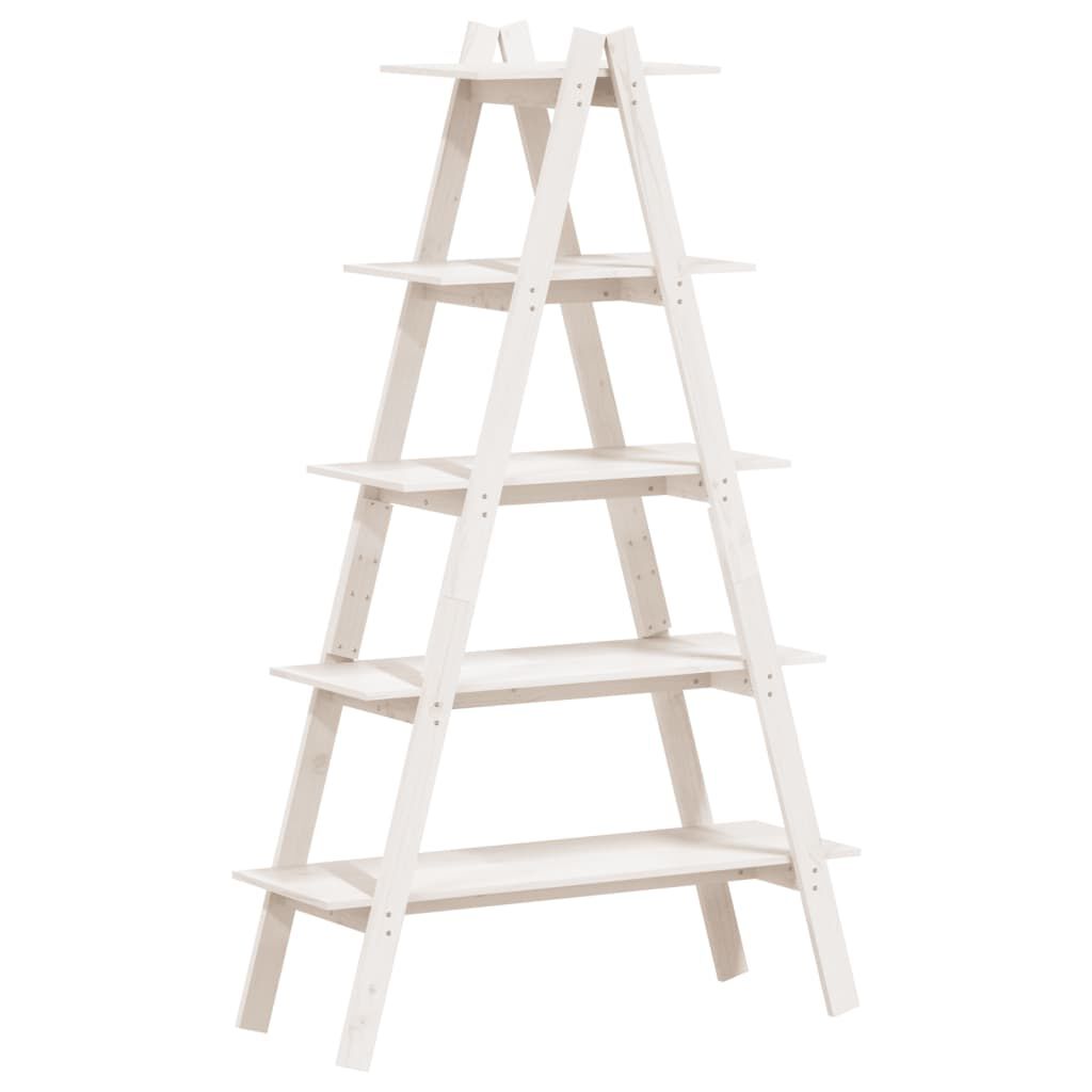 vidaXL Ραφιέρα 5 Επιπέδων Σχήμα Α 110x40x180,5 εκ. Μασίφ Ξύλο Πεύκου