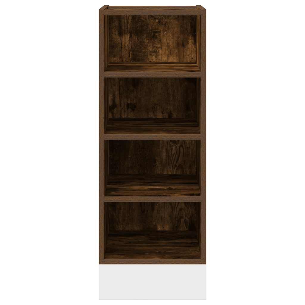 vidaXL Κάτω ντουλάπι Riga καπνιστή δρυς 30x44,5x81,5 cm
