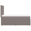 vidaXL Κρεβάτι Boxspring με Στρώμα Taupe 80x200 εκ. Υφασμάτινο