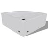 vidaXL Νιπτήρας με Οπή Υπερχείλισης Λευκός 45 x 32 x 12,5 εκ.