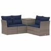 vidaXL &Sigma;&epsilon;&tau; &Kappa;&alpha;&nu;&alpha;&pi;έ 5 &tau;&mu;&chi;. &Gamma;&kappa;&rho;&iota; &kappa;&alpha;&iota; Navy Blue &Pi;&omicron;&lambda;&upsilon;-&rho;&alpha;&kappa;ί &kappa;&alpha;&iota; &Chi;ά&lambda;&upsilon;&beta;&alpha;&sigmaf;