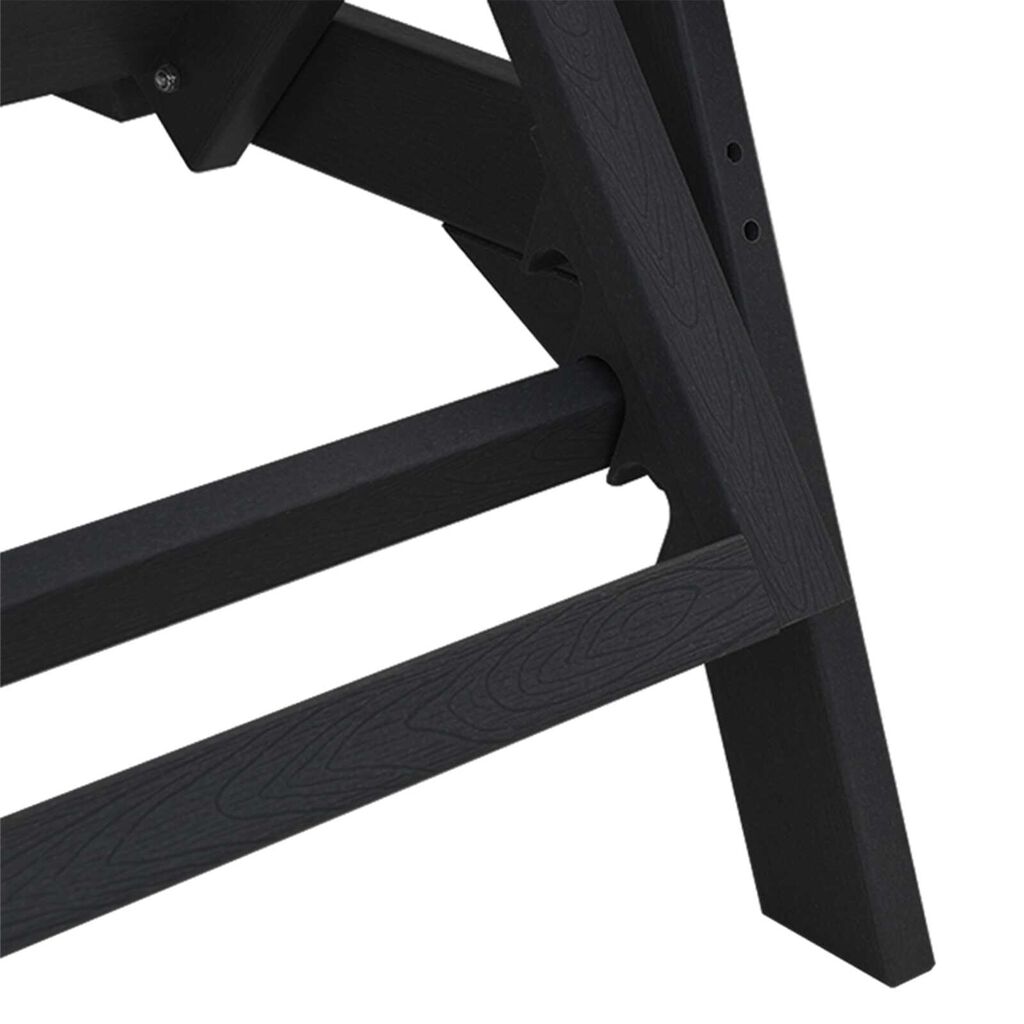 vidaXL Έπιπλα Χαλάρωσης Κήπου 2-πρόσωπο 2 pcs Μαύρο 53 x 195.5 x 30cm