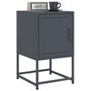 vidaXL Κομοδίνο Ανθρακί 36 x 39 x 60,5 εκ. Ατσάλινο