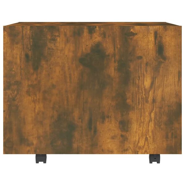 vidaXL Τραπεζάκι Σαλονιού Καπνιστή Δρυς 55 x 55 x 40 εκ. Επεξεργ. Ξύλο