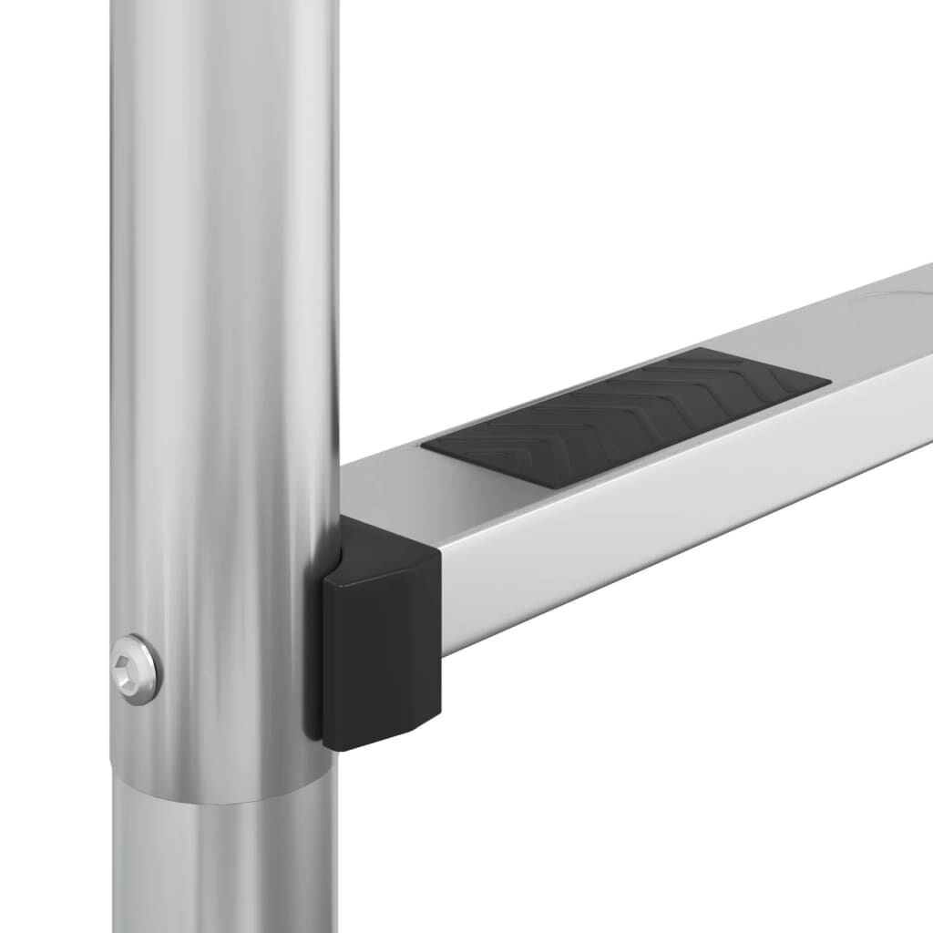 vidaXL Σκάλα Πισίνας 54 x 38 x 158 εκ. από Ανοξείδωτο Ατσάλι