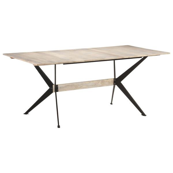 vidaXL Τραπεζαρία 180 x 90 x 76 εκ. από Μασίφ Ξύλο Μάνγκο