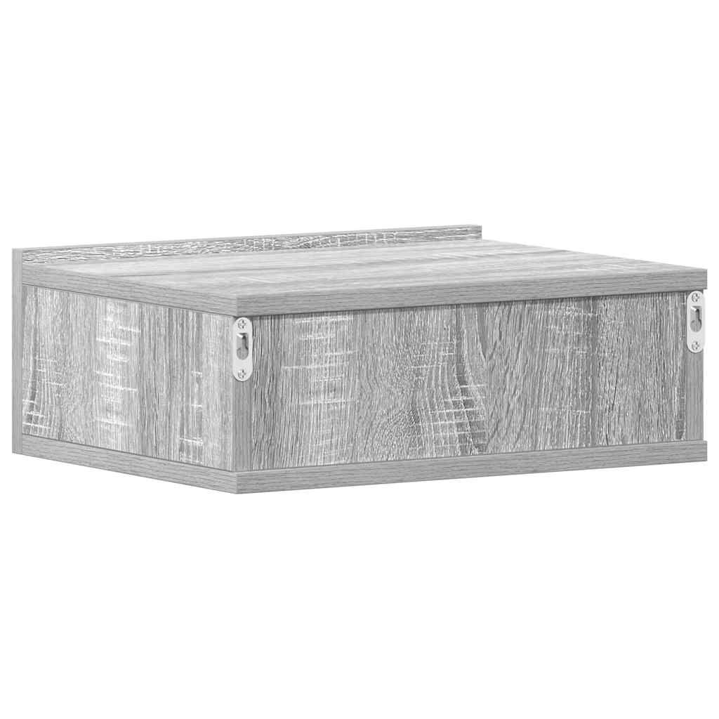 vidaXL Κομοδίνο Κρεμαστό Γκρι Sonoma 40x30x15 εκ. Επεξεργασμένο Ξύλο
