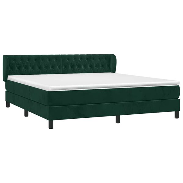 vidaXL &Kappa;&rho;&epsilon;&beta;ά&tau;&iota; Boxspring &mu;&epsilon; &Sigma;&tau;&rho;ώ&mu;&alpha; &Sigma;&kappa;&omicron;ύ&rho;&omicron; &Pi;&rho;ά&sigma;&iota;&nu;&omicron; 180x200&epsilon;&kappa;. &Beta;&epsilon;&lambda;&omicron;ύ&delta;&iota;&nu;&omicron;