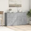 vidaXL Βοηθητικά Ντουλάπια 2 τεμ. Γκρι Σκυρ. 60x31x70εκ Επεξεργ. Ξύλο
