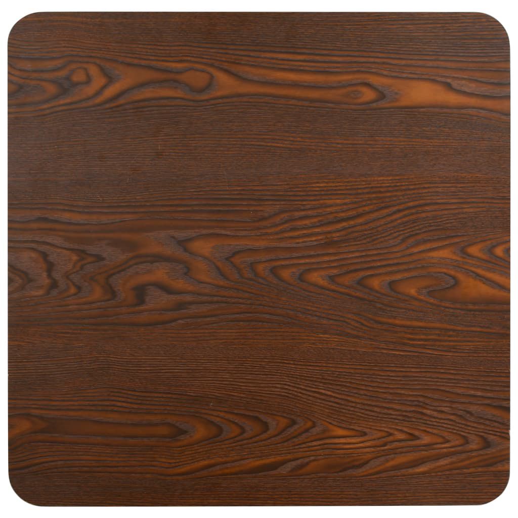 vidaXL Τραπέζι Bistro Σκούρο Καφέ 80 x 80 εκ. από MDF