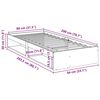 vidaXL Καναπές Κρεβάτι Χωρίς Στρώμα Λευκό 80x200 εκ. Μασίφ Ξύλο Πεύκου