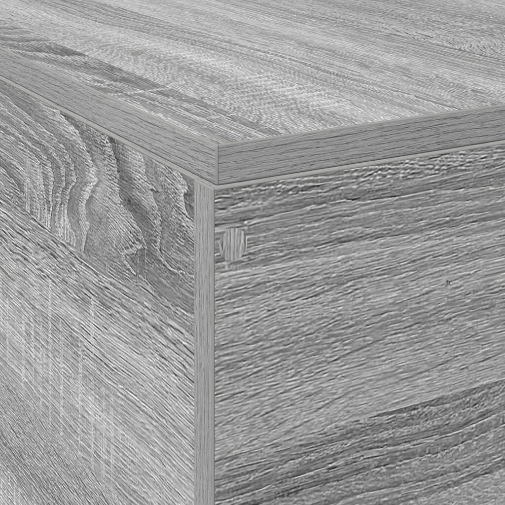 vidaXL Κρεβάτι Αποθήκευσης Γκρι Σονομα 120x200 εκ