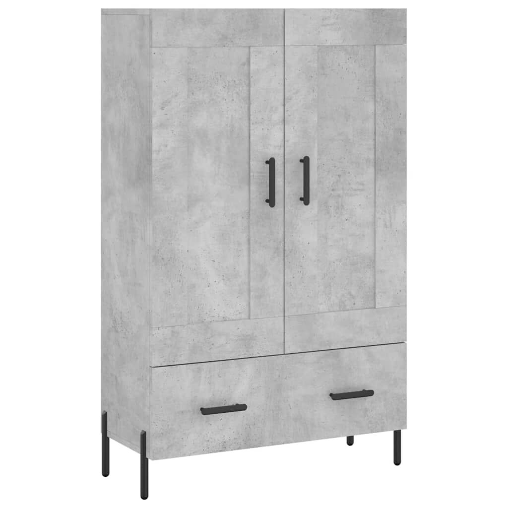 vidaXL Ντουλάπα Γκρι Σκυροδέματος 69,5 x 31 x 115 εκ. Επεξεργ. Ξύλο