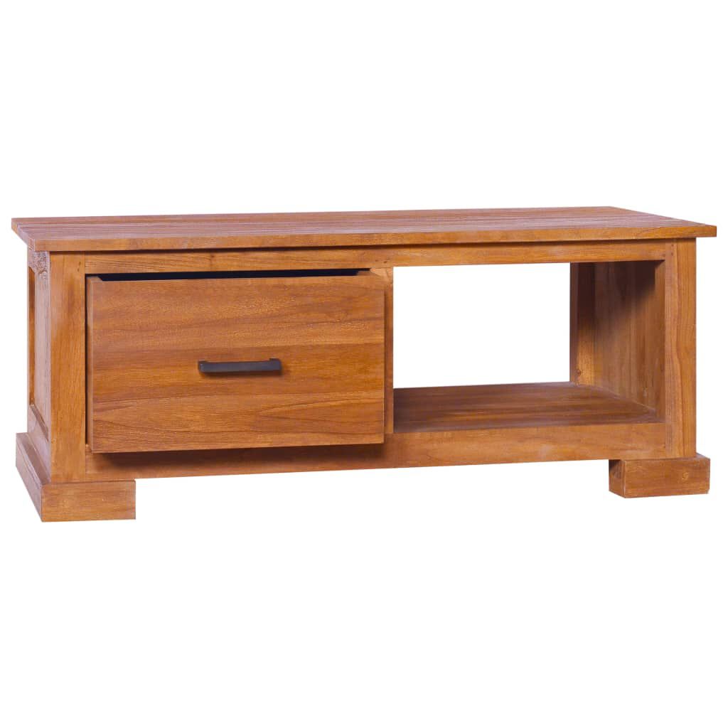 vidaXL Έπιπλο Τηλεόρασης 90 x 50 x 37 εκ. από Μασίφ Ξύλο Teak