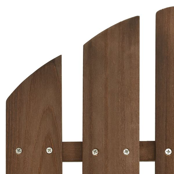 vidaXL Καρέκλα Κήπου Adirondack Καφέ με Τραπέζι από Μασίφ Ξύλο Ελάτης