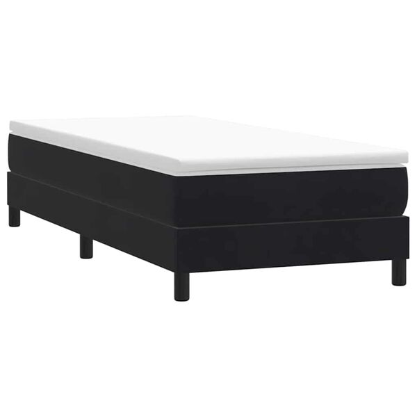 vidaXL Κρεβάτι Boxspring χωρίς Στρώμα Μαύρο 80x220 εκ. Βελούδινο