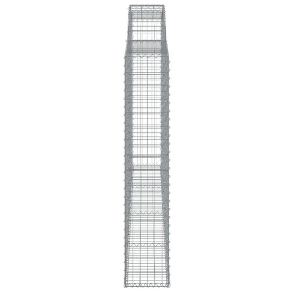 vidaXL Συρματοκιβώτια Τοξωτά 5 τεμ. 300x30x160/180 εκ. Γαλβαν. Ατσάλι