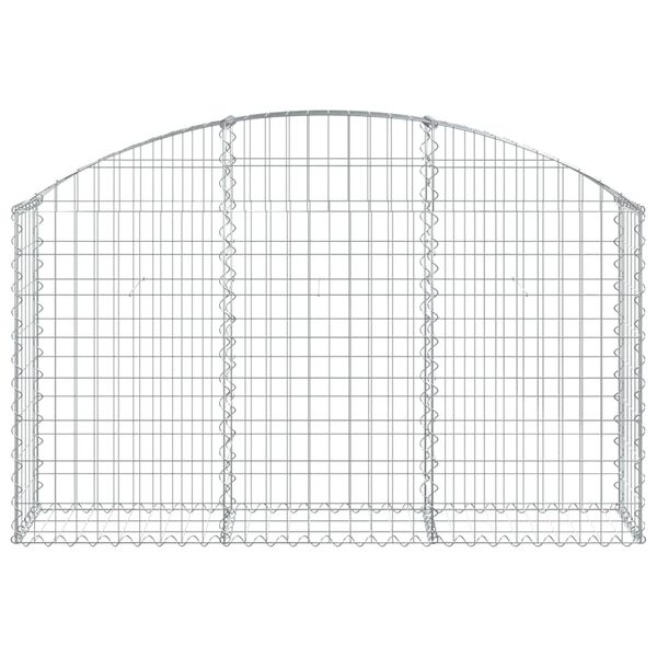 vidaXL Συρματοκιβώτιο Τοξωτό 150x30x80/100εκ. από Γαλβανισμένο Χάλυβα