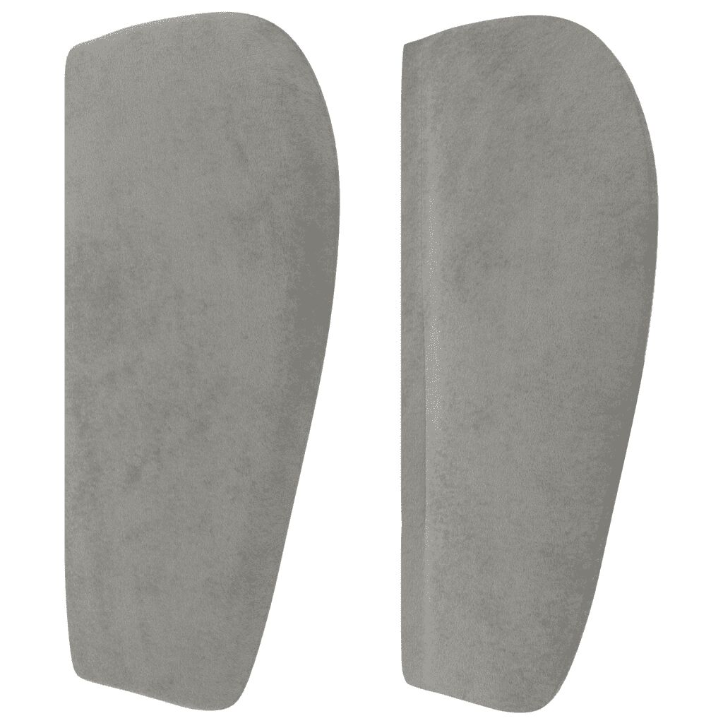 vidaXL Κρεβάτι Boxspring με Στρώμα Ανοιχτό Γκρι 140x200 εκ. Βελούδινο