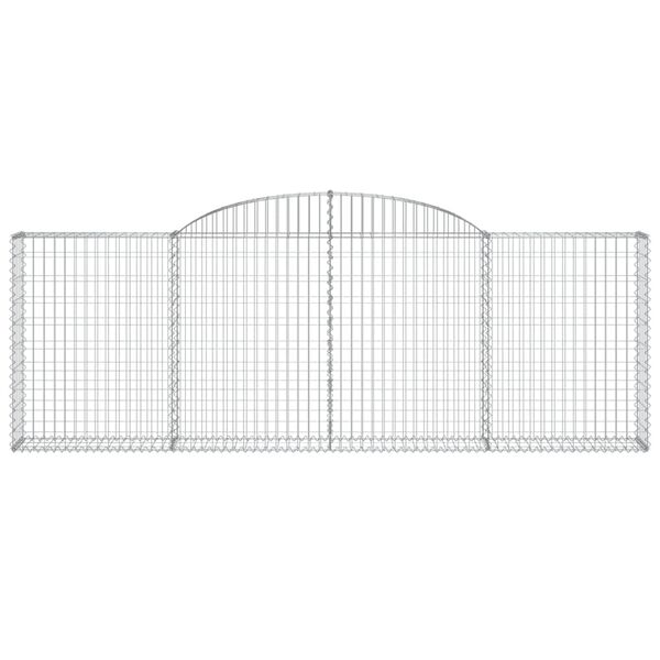 vidaXL Συρματοκιβώτιο Τοξωτό 300x30x100/120εκ. από Γαλβανισμένο Χάλυβα