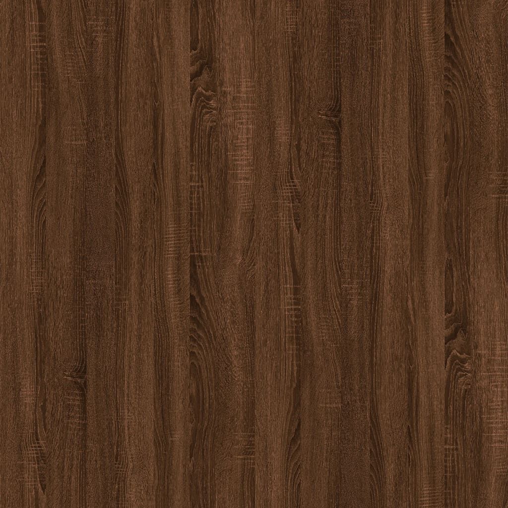 vidaXL Βιβλιοθήκη/Διαχωρ. Χώρου Καφέ Δρυς 80x24x192 εκ. Επεξεργ. Ξύλο