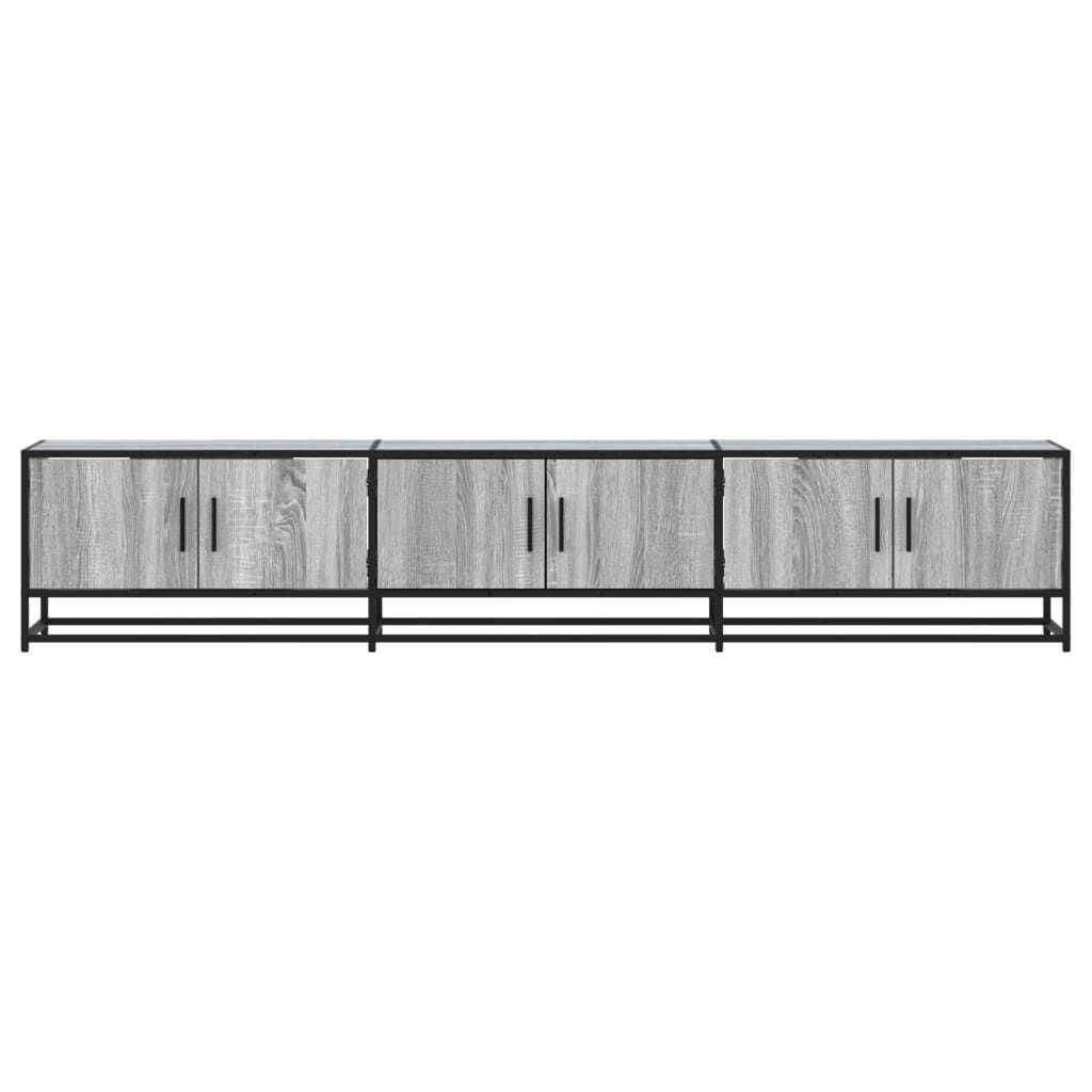 vidaXL Έπιπλο Τηλεόρασης Γκρι Sonoma 210x35x41 εκ. από Επεξεργ. Ξύλο