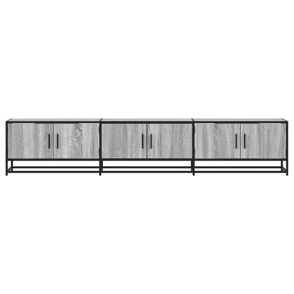 vidaXL Έπιπλο Τηλεόρασης Γκρι Sonoma 210x35x41 εκ. από Επεξεργ. Ξύλο