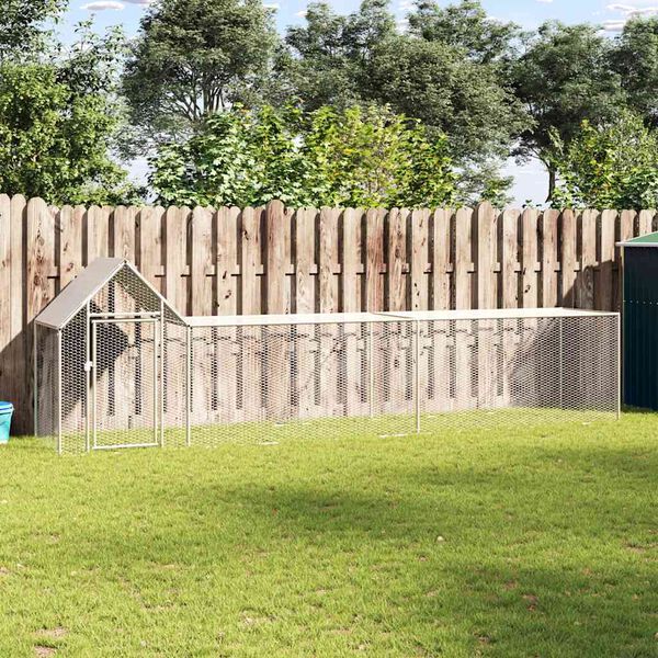 vidaXL Κοτέτσι 5 x 1 x 1,5 μ. από Γαλβανισμένο Χάλυβα