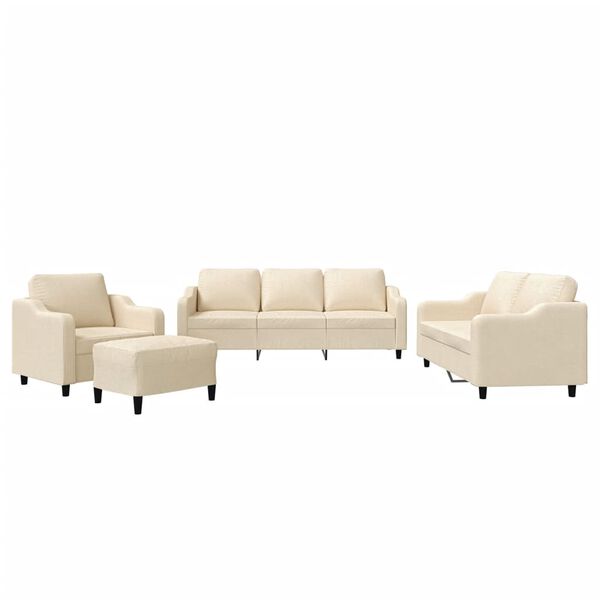 vidaXL &Pi;&omicron;&lambda;&upsilon;&theta;&rho;ό&nu;&epsilon;&sigmaf; &Sigma;&epsilon;&tau; 4 &Tau;&epsilon;&mu;&alpha;&chi;ί&omega;&nu; &Kappa;&rho;&epsilon;&mu; &alpha;&pi;ό Ύ&phi;&alpha;&sigma;&mu;&alpha; &mu;&epsilon; &Mu;&alpha;&xi;&iota;&lambda;ά&rho;&iota;&alpha;