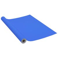 vidaXL Μεμβράνη Αυτοκόλλητη για Έπιπλα Γυαλιστερό Μπλε 500 x 90 εκ PVC