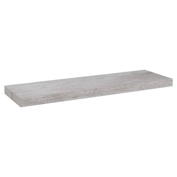 vidaXL Ράφια Τοίχου 2 τεμ. Γκρι Σκυροδέματος 80x23,5x3,8 εκ. MDF