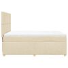 vidaXL &Kappa;&rho;&epsilon;&beta;ά&tau;&iota; Boxspring &mu;&epsilon; &Sigma;&tau;&rho;ώ&mu;&alpha; &Kappa;&rho;&epsilon;&mu; 140x200 &epsilon;&kappa;. &Upsilon;&phi;&alpha;&sigma;&mu;ά&tau;&iota;&nu;&omicron;