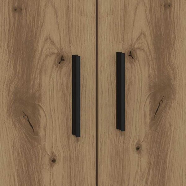 vidaXL Κρεβάτι με αποθηκευτικό χώρο artisan δρυς 90 x 200 cm