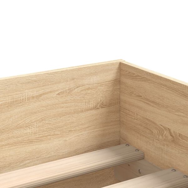 vidaXL Πλαίσιο Κρεβατιού με Συρτάρια Sonoma δρυς 100x200 εκ.